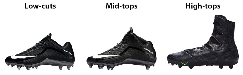 Low-cut vs Mid-top vs High-top  - How to Choose Football Cleats - Athlete Audit