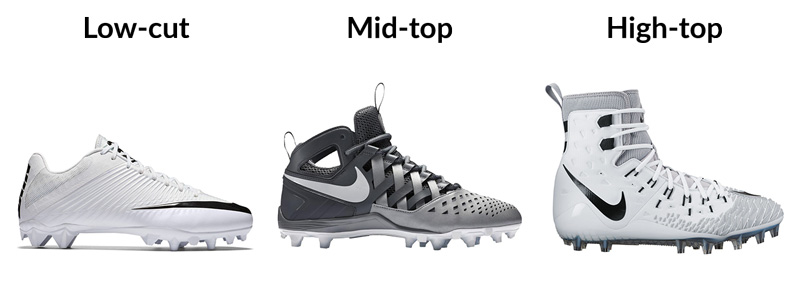 Low-cut vs Mid-top vs High-top - How to Choose Lacrosse Cleats - Athlete Audit